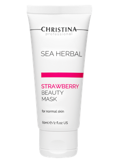 Маска красоты для нормальной кожи «Клубника» / Sea Herbal Beauty Mask Strawberry for normal skin , 60мл - фото 10839