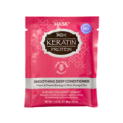 HASK Кондиционер для придания гладкости волосам КЕРАТИН / Hask Keratin Protein Smoothing Deep Conditioner Packet, 50 мл - фото 11821