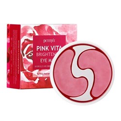 PETITFEE Тканевые патчи для глаз ОСВЕТЛЕНИЕ Pink Vita Brightening Eye Mask, 60 шт - фото 13627