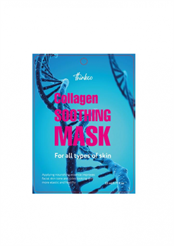 THINKCO Маска-салфетка для лица КОЛЛАГЕН Collagen Soothing Mask, 1шт. - фото 13805