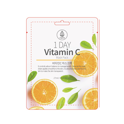 MED B Маска для лица тканевая ВИТАМИН С 1-Day Vitamin C Mask Pack, 1шт. - фото 14755