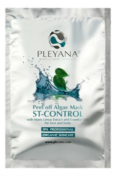 PLEYANA Альгинатная маска "ST-control"себорегулирующая с морским илом и эфирными маслами, 30гр. - фото 15023
