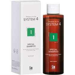 System 4 Терапевтический шампунь 1 для нормальной и жирной кожи головы, 250 мл - фото 15103