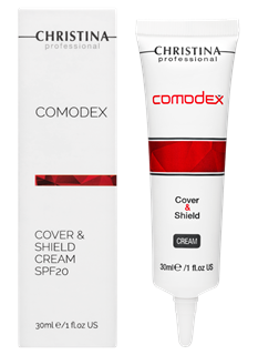 Comodex Cover & Shield Cream - Защитный крем с тоном SPF 20, 30мл - фото 9127