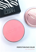 L'OCEAN Румяна для лица ЛЕГКИЕ Face Color Can в алюминиевом контейнере #01 Natural Pink, 5 г