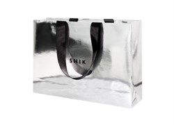 SHIK Пакет серебро с черными ручками 300*220*120