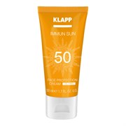 KLAPP Солнцезащитный крем для лица SPF50 / IMMUN SUN  Face Protection Cream SPF50,  50мл