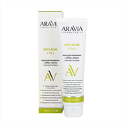 ARAVIA Lab. Крем для умывания + скраб + маска с AHA-кислотами Anti-Acne 3-in-1, 100 мл