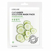LEBELAGE Маска для лица тканевая ОГУРЕЦ Cucumber Solution Mask Pack, 1шт.