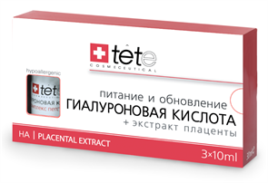 Гиалуроновая кислота + Экстракт плаценты / TETe Hyaluronic Acid + Placental Extract 3*10 ml