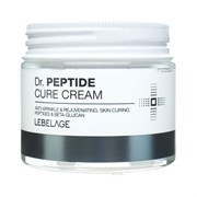 LEBELAGE Крем для лица антивозрастной омолаживающий ПЕПТИДЫ Dr. Peptide Cure Cream, 70 мл